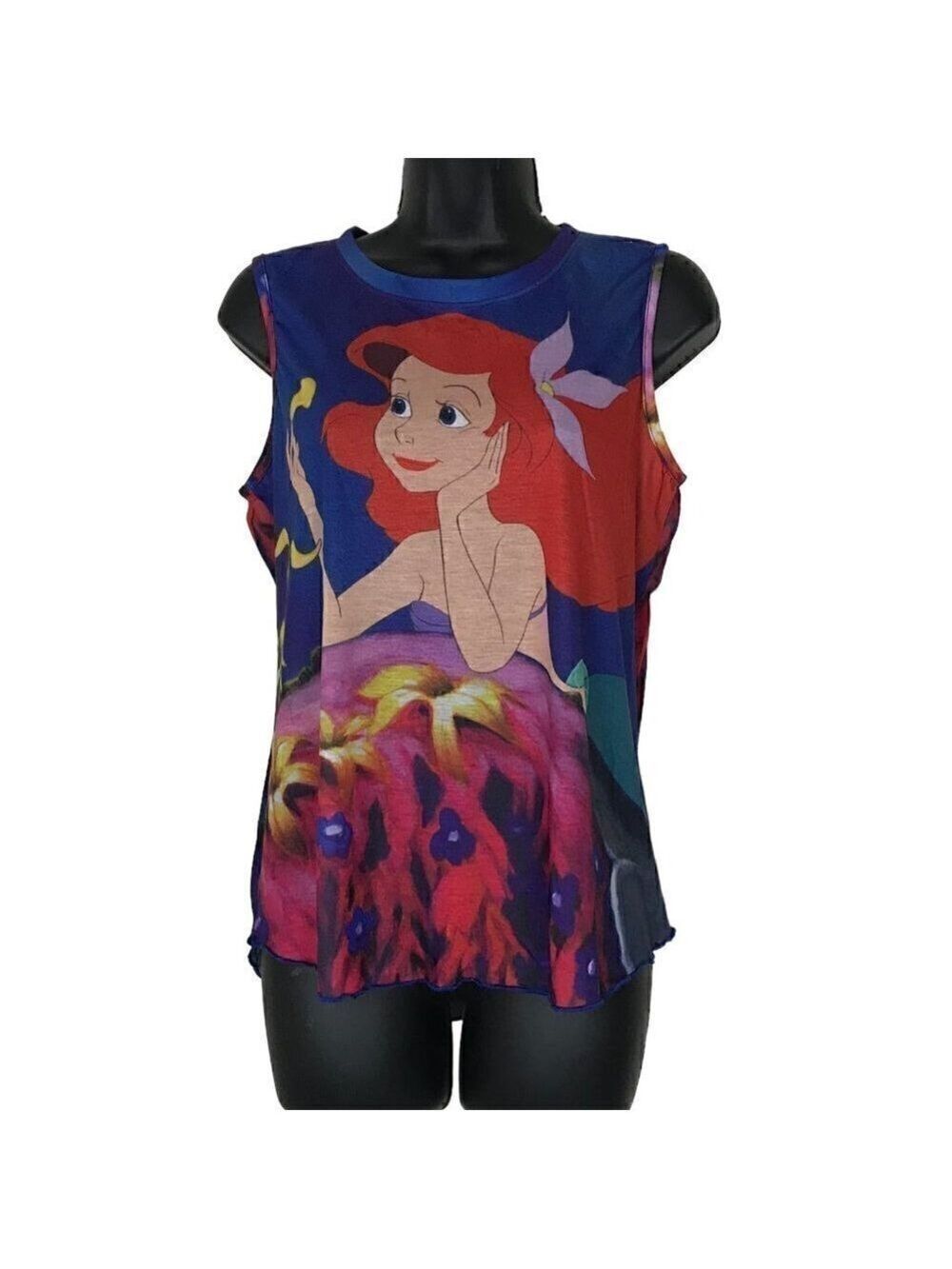 DISNEY Little Mermaid Tank Top Size L